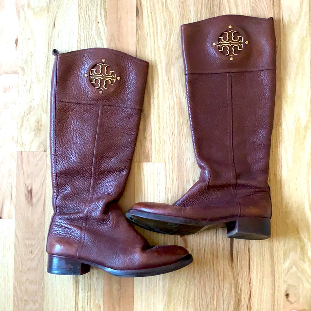Tory Burch 7.5 Brown leather boots 🤎